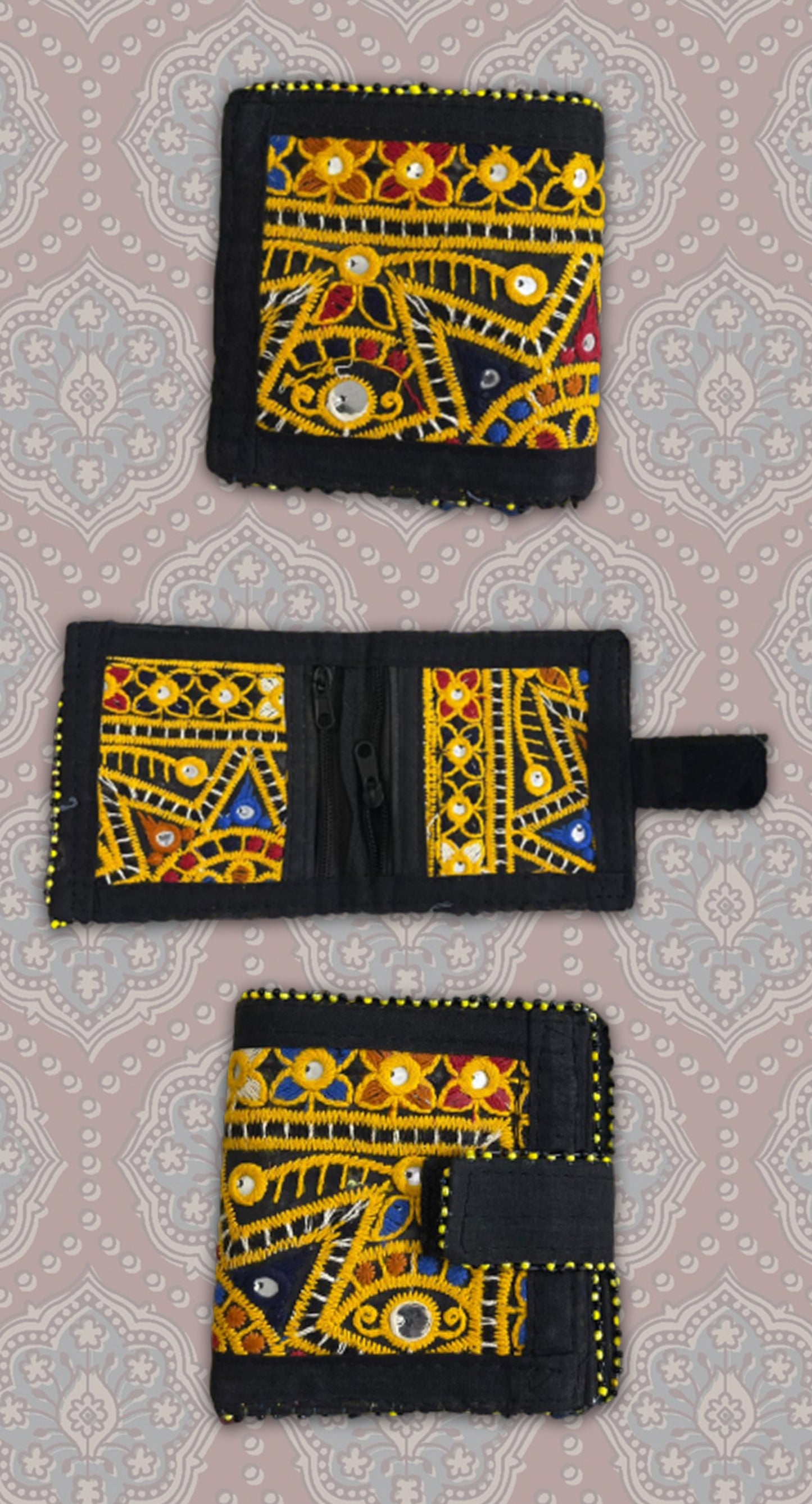 Handcrafted Ethnic Embroidered Ladies Wallet