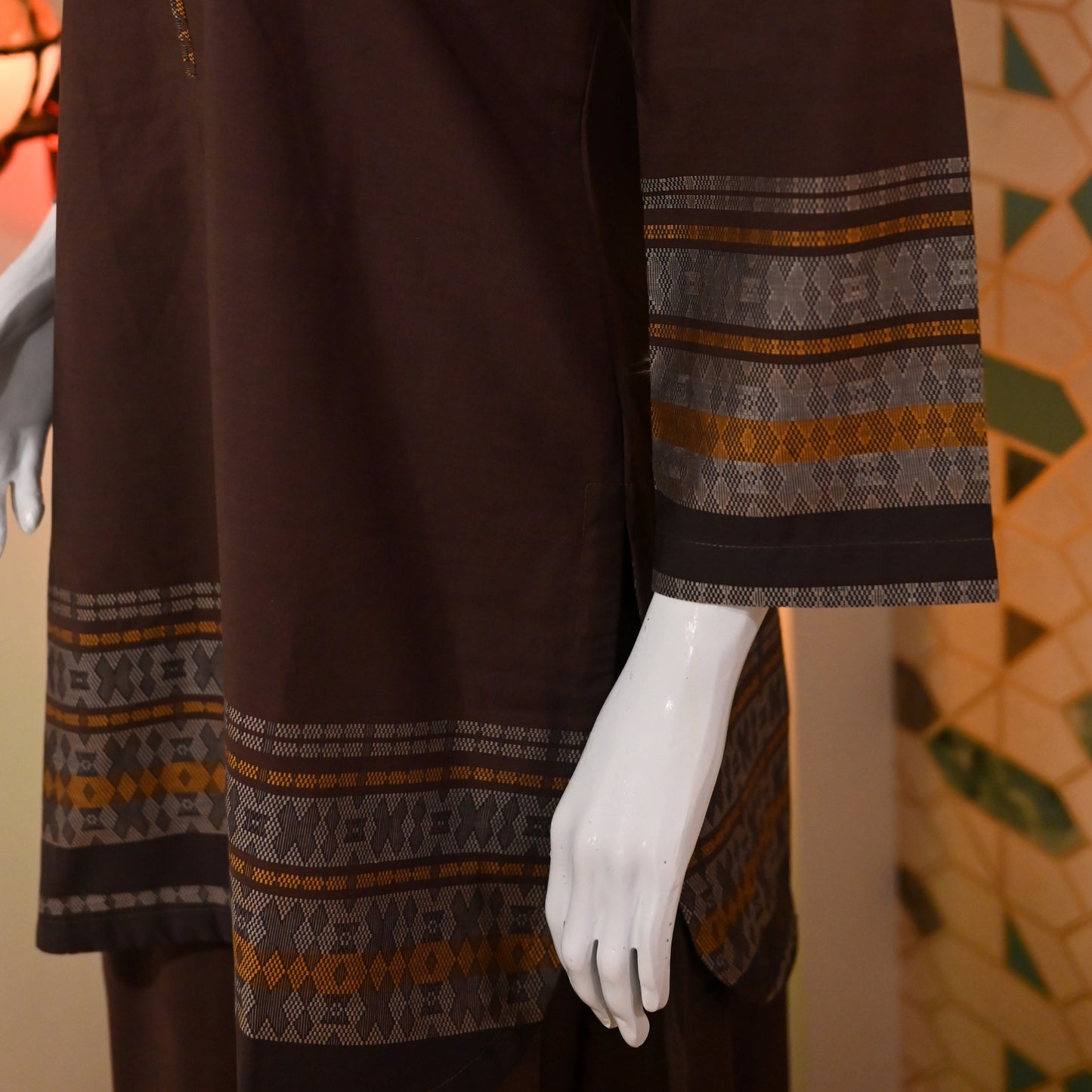 2 Piece Plazo and Shirt (Brown)